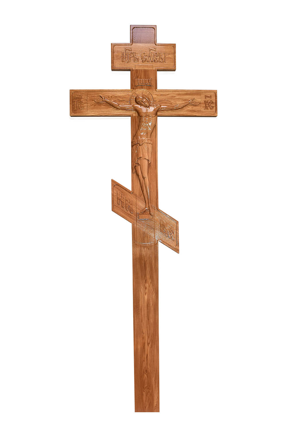 Крест резной дубовый 3
